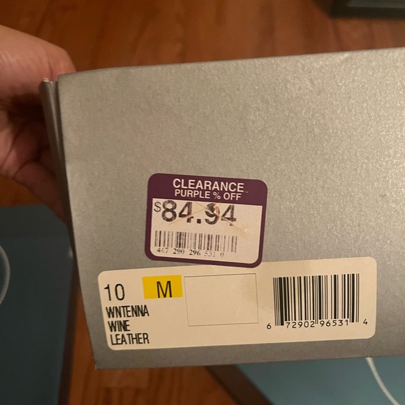 Wine leather 9 west boots never worn size 10 - Picture 3 of 5